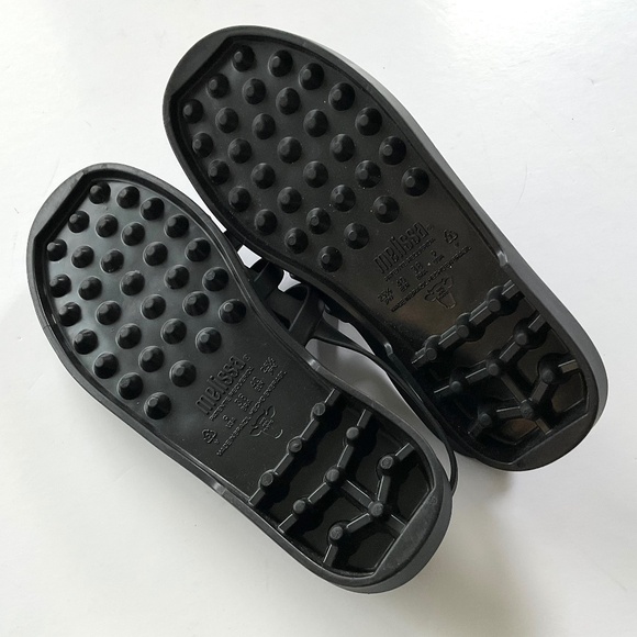 MELISSA  Jelly Fisherman Sandals Matte  Black Size 9 NWOT - Picture 2 of 4